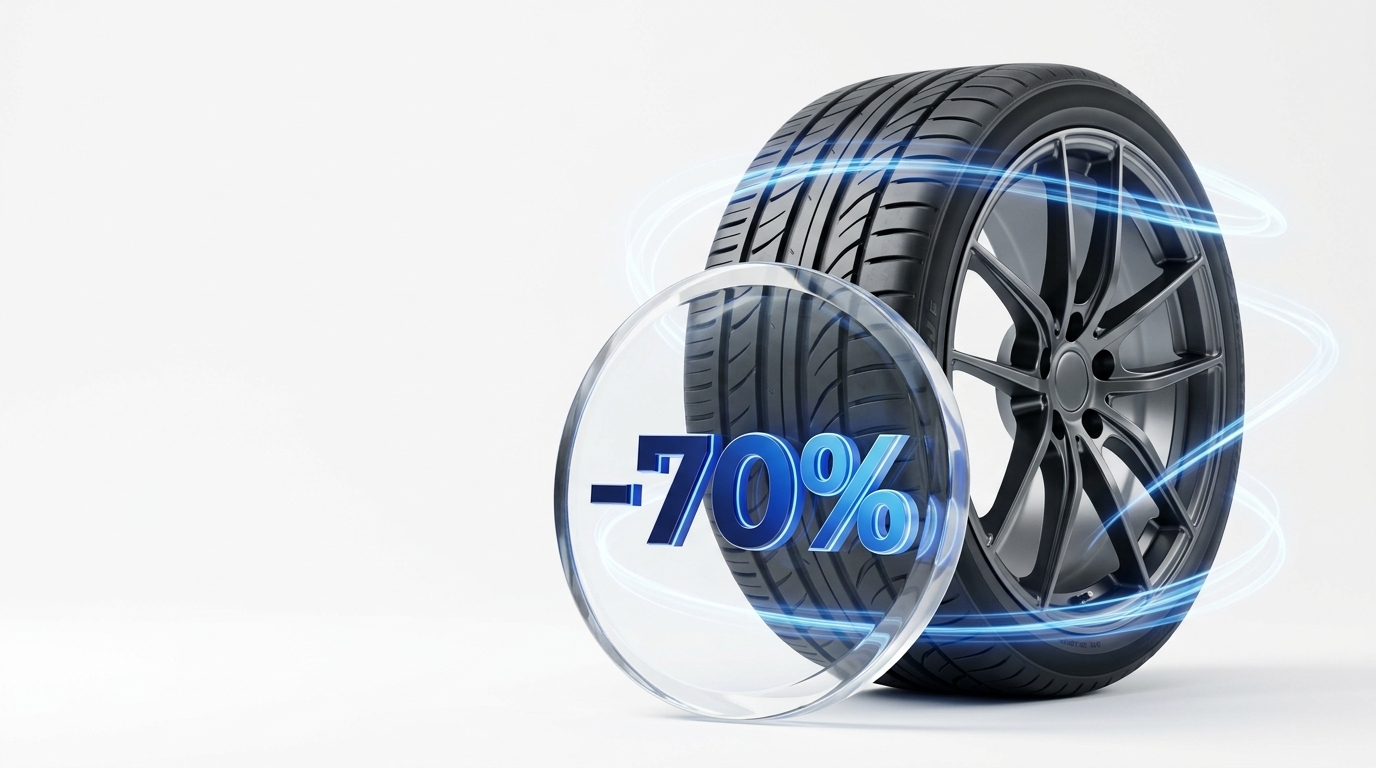 Reifen mit -70% Kristallglas-Linse